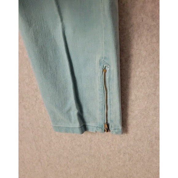 Lee 12 M Stretch Skinny Leg Mid Rise Poolside Blue Godl Label Women's Jeans - Picture 4 of 16